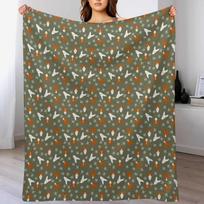 Podencos Throw Blanket Cozy Sofa Blanket for TV Watching Napping 102x76cm(40x30in) gray