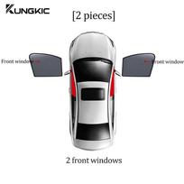 For Skoda Kodiaq 2016-2024 Retractable Panoramic Sunroof Sunshade Curtain Heat Insulation Interior Replacement Mod Accessories triangle 2pcs red