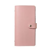 PU Money Savings Challenge Binder Solid Color Cash Budget Notebook  Bills Storage rožinė