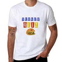 Burger Quizz  Logo T-shirt Man T Shirt Heavy Cotton G Man T Shirts For Men Man T Shirt Designer T-shirt XL balta