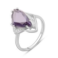 Sidabrinis žiedas su aleksandritu 4.681ct (2098553) 3,54 g. 925 pavyzdžiai 18 įvairiaspalvė spalva