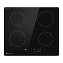Įmontuojama indukcinė kaitlentė AMZCHEF CE-T-74IB4xyzf-CS, 4 zonos, 7400W, juoda