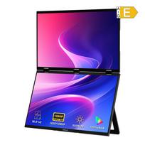 Nešiojamasis dvigubas monitorius ZEUSLAP Z18W 2x 18.5" FHD 120Hz USB-C Mini HDMI