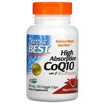 High Absorption CoQ10 with BioPerine, 100mg - 120 vcaps - Doctor's Best