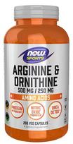 Arginine & Ornithine - 250 vcaps - NOW Foods