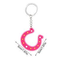 Animacinis PVC gimtadienio vakarėlio dovanėlėms, vestuvių, nuotakos krikštynų, mergvakario dovanoms raktų pakabukas pink