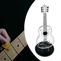 Guitar Pick Holder Acrylic Frame, Portable Picks Storage Box Display Stand for black