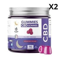 90 CBD Gummies Sleep + Melatonin, 2250mg HexaSOM 2 boxes