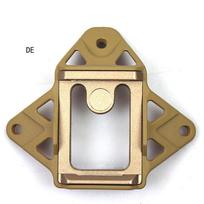 Outdoor Helmet Shield 3 Hole NVG Installation ABS+metal Adapter For Cosplay Outdoor Training Helmet Adapter DE/mud color #1 beige