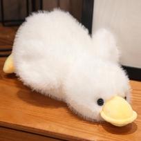 Non-Toxic Duck Plush Toys Fluffy Sleep Pillow Cute Animal Stuffed Swan Goose Soft Dolls 30cm white