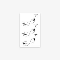 Dayan, Mobiuso žiedo tatuiruotės lipdukas Aukšto lygio Nišinis Paprastas Dominuojantis Tatuiruotės lipdukas 6*10 white