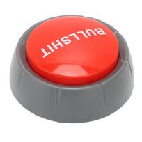 Nonsense Button Press Type Pet Training Buzzer Mischief Gifts Universal for Study Office Home red