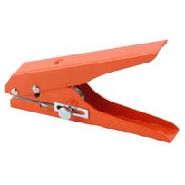 8mm Hole Size Heavy Duty Hole Puncher Ergonomic Design Edge Banding Punching Pliers  For Paper brown