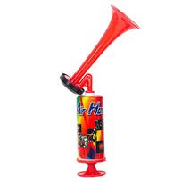 Handheld Air Horn with Loud Voice Soccer Game Horn Football Stadium Horn for Boating Sports Events Birthday Parties raudona