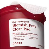 COSRX One Step Original Clear Pad Blemish & Pore Care Exfoliating Toner Pads 100 Pads 1 Pack (100 Pads) brown
