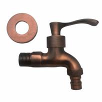 Bronze Finish Dragon Faucet Bronze Ceramic Valve Core Wall Mounted Bibcock  Mop Pool Use style 2 black