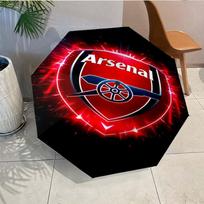 Arsenal Football Club Crest Umbrella - Automatic Open/Close, Compact 8-Rib Lightweight Umbrella Essential for outdoorPicnic Accessory Fan Gifts
