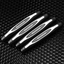 4PCS Car Anti-Collision Strip Auto Door Bumper Protect Crash Bar Stickers For Skoda Rapid Fabia Octavia A5 A7 Kamiq Karoq Kodiaq cwsv60 gray