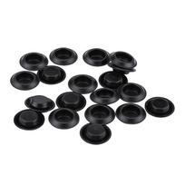 141pcs 6 Sizes Assorted Car Flush Mount Hole Plugs Auto Body Sheet Metal Hole Fastener Plug black