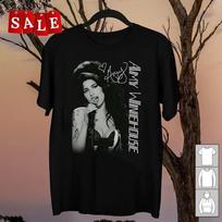 Naujas Amy Winehouse parašo vintažinis T-shirtas, dovana gerbėjams, unisex, visų dydžių UH385 M black