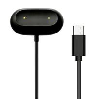 Replacement Magnetic Band Charging Cable, 2 Pin Magnetic Head, 100 cm Cord for Desk, Bedside, and Daily Travel Use black