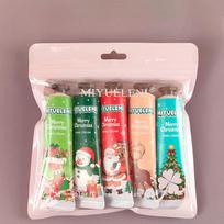 5vnt./maišeliai Kalėdų dovanų rankų kremo rinkinys Vaisių kvapas Drėkinamasis Drėkinimas Gaivus hidratas Atpalaiduoja rankų sausumą rankų kremas Christmas 5 bags blue