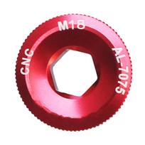 M18 M19 M20 Aluminum Alloy MTB Bicycle Crank Screw Cap Road Mountain Bike Crankset Cover Caps Bolt Fit For SHIMANO JIANKUN IXF M15 raudona