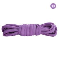 6 mm juodi ir balti pusapvaliai batraiščiai krepšinio ir laisvalaikio sportiniams batams nuo AJ Skachi 50cm šviesiai violetinė spalva