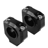 Motorcycle Handlebar Clamps 28mm CNC NaMachined Aluminum Alloy Handlebar Mount Clamps No Drilling Required for All Motorcycles black