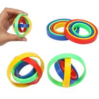 Toys 5PCS Infinite Flip 3D Gyro Multilayer Spinning Top Fidget Stress Relief for Goodie Bag Filler Stocking Stuffers Kids multi