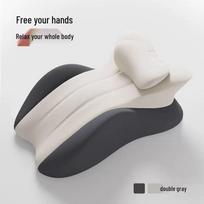 Multi-Functional Nap Pillow: Perfect for Stomach Sleeping, Phone Use in Bed, Prone Position Support, Bedside Cushioning, and Lumbar/Backrest Support. In Stock gray