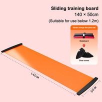 Fitness Glide Plate 140Cm 180Cm 200Cm Yoga Sliding Mat Core Training Board For Roller Skating Leg Exercise Fitness Equipment 200cm orange