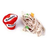 Pet Plush Sniffing Toy Removable Ramen Bubble Bucket Cat Dog Tooth Cleaning Molar Toys Pet Products beige