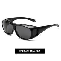 Polarized Night Vision Sunglasses Car Driving Night Glasses Driver Goggles Men Women UV400 Polarized Night Vision Eyewear C8 black