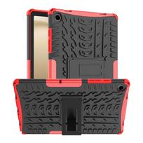 For Samsung Galaxy Tab A11 8.7 inch SM-X130 SM-X135N Armor case TPU+PC Stand Cover for Samsung A9 8.7 SM-X110 X115 Cover A9 8.7 inch raudona