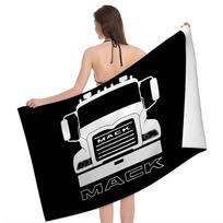 vintage Car M-MACKs Truck Microfiber Printed Beach Towel Mountain Climbing Yoga Beach Swimming Running Absorbent Soft Towel 130x80cm beige
