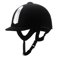 Patvarus žirgų jojimo šalmas Kvėpuojanti jojimo kepuraitė ABS žirgų jojimo apsauginė kepurė Vaikams 52cm black