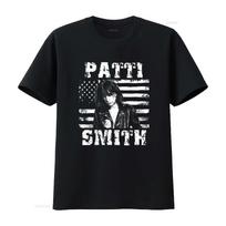 patti smith T shirt graphic vintage Washed Unisex Casual For Everyday Wear homme S black
