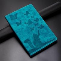 For iPad Air 11 M4/M3 Case Samsung A9 Plus Butterfly Cat Card Slot Stand Cover iPad11th 2025/10.9 2022 žalia