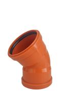 Lauko nuotekų dviguba alkūnė MAGNAPLAST PVC KG, DN 110/45°