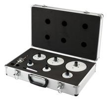 Gręžimo karūnų rinkinys elektrikams MAKITA EZYCHANGE Bi-Metal, 35,44,54,76,95,114 mm