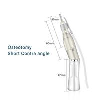 Dantų osteotomijos antgalis Chirurginis kontra kampinis antgalis E tipo Mažo greičio antgalis dantų ortopedijai Dantisto įrankis 60mm sidabras
