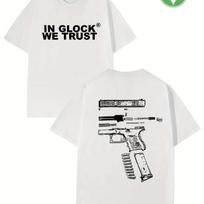 Men's Graphic in Glock T-Shirt  Sweat Wicking Breathable High-Quality Casual Tee for Easy Movement Perfect 4XL red