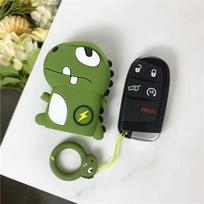 Cartoon For Jeep Cherokee Wrangler Compass Renegade Grand Patriot Grand 2 3 4 Button Smart Remote Car Key Case Cover Accessories black