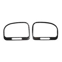 2vnt anglies pluošto automobilio oro išleidimo angos apdailos lipdukai, skirti VW Golf 6 R MK6 08-12 black