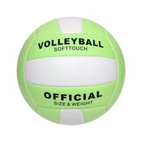 Soft Touch Size 5 Volleyball Durable Indoor Outdoor Beach Training Ball Youth Beginner Student Competition Sports Volleyball žalia