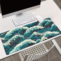 Mouse Pad Desk Mat Large Gaming Cloth Surface Non Slip Rubber Base for PC Laptop Keyboard Office Desk Setup Gift Accessories Pro 400x800x2mm gray
