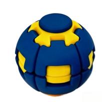 Transforming Fidget Spinner Ball Press To Spin Stress Relief Toy Deformation Sensory Finger Spinner For Kids Adults Relief Gift mėlyna