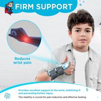 Vissco Champ Wrist Brace With Splint Provides Firm Support to the Wrist, Colle's fracture & Wrist Sprain/Strain, Postoperative Recovery - Right Side blue