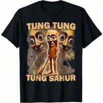 Tung Tung Tung Sahur T-Shirt Unisex T-Shirt XXL juoda